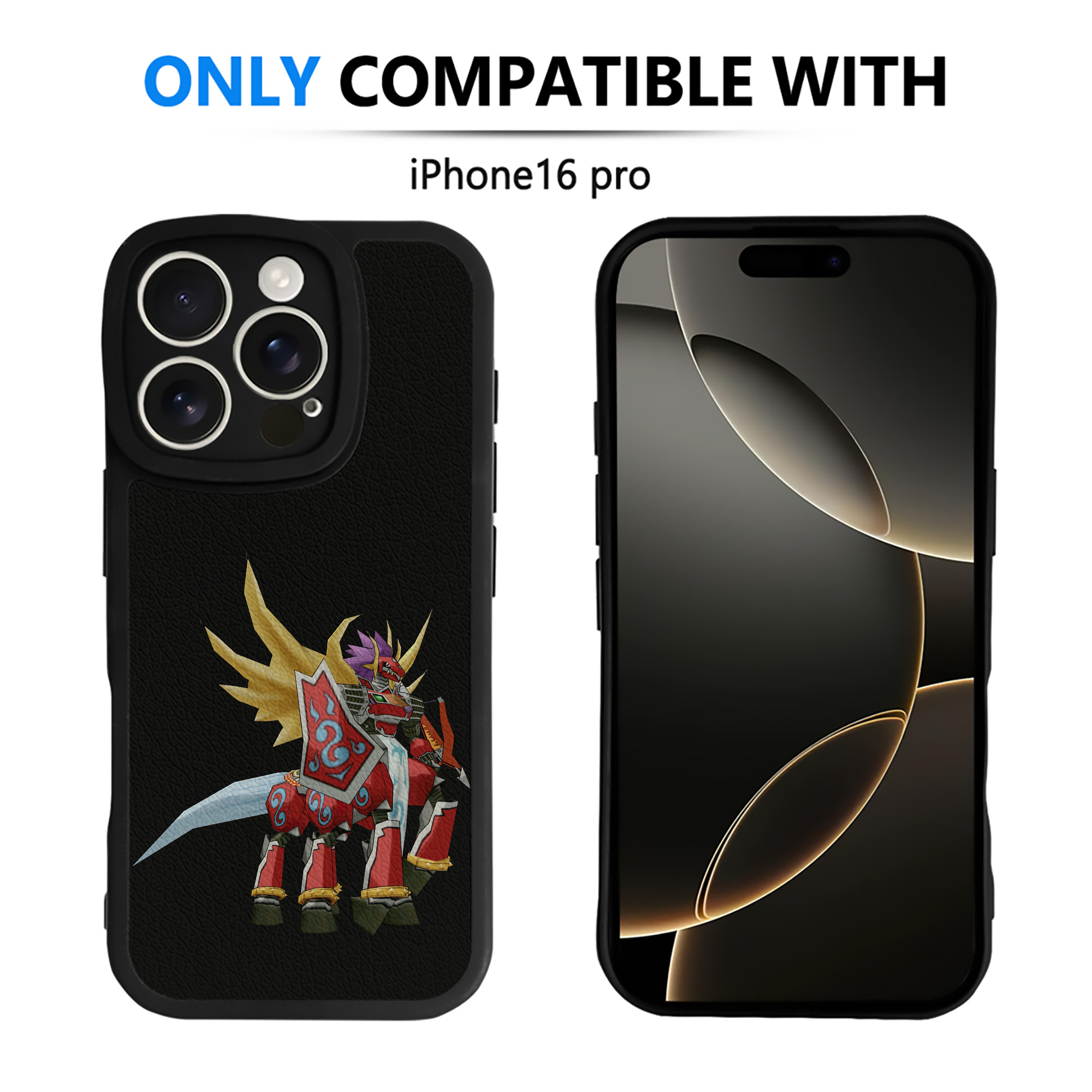 （画像用） Digimon デジタルモンスター/デジモン 【iPhone 16シリーズ対応】シリコンスマホケース（レザー調） 材質：シリコン